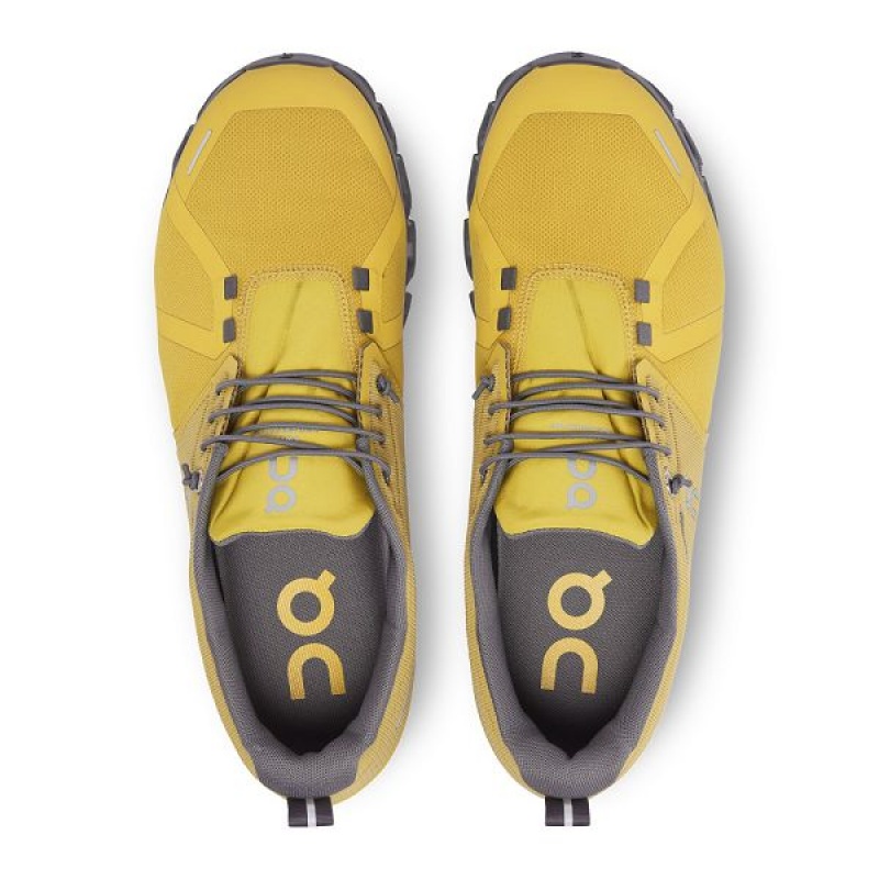 Mustard Men's On Running Cloud 5 Waterproof Sneakers | 7509128_PH