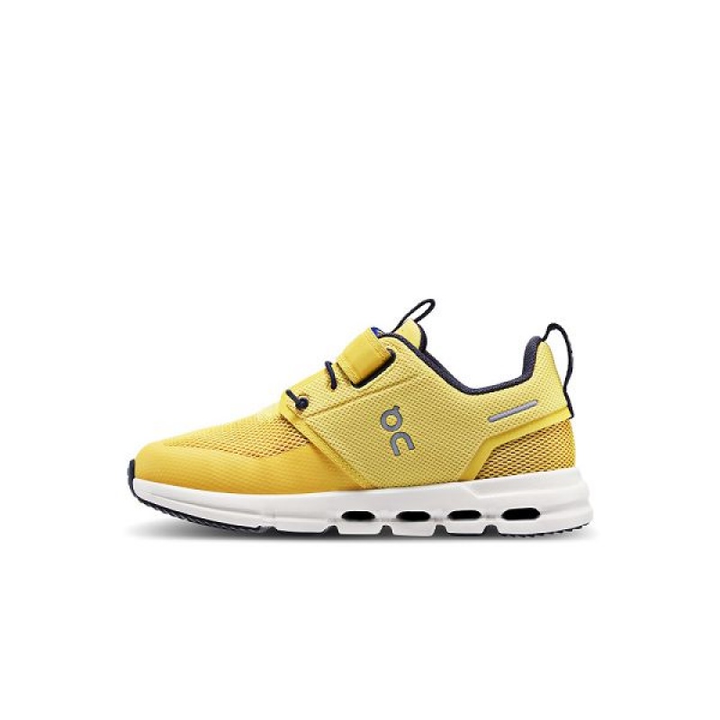 Mustard / White Kids' On Running Cloud Play Running Shoes | 5093147_PH