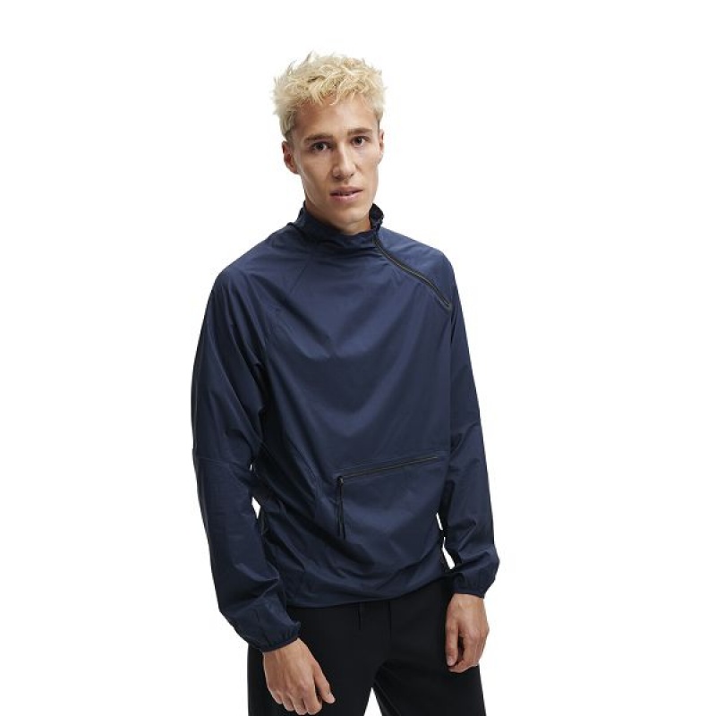 Navy Men\'s On Running Active Jackets | 6019483_PH