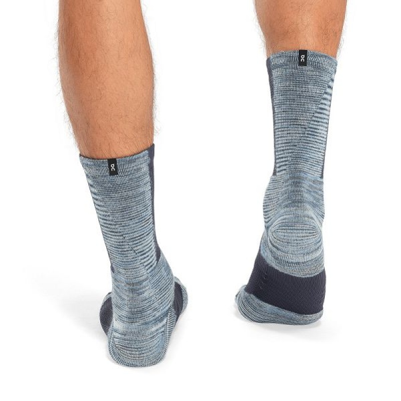 Navy Men's On Running Explorer Merino Socks | 512879_PH