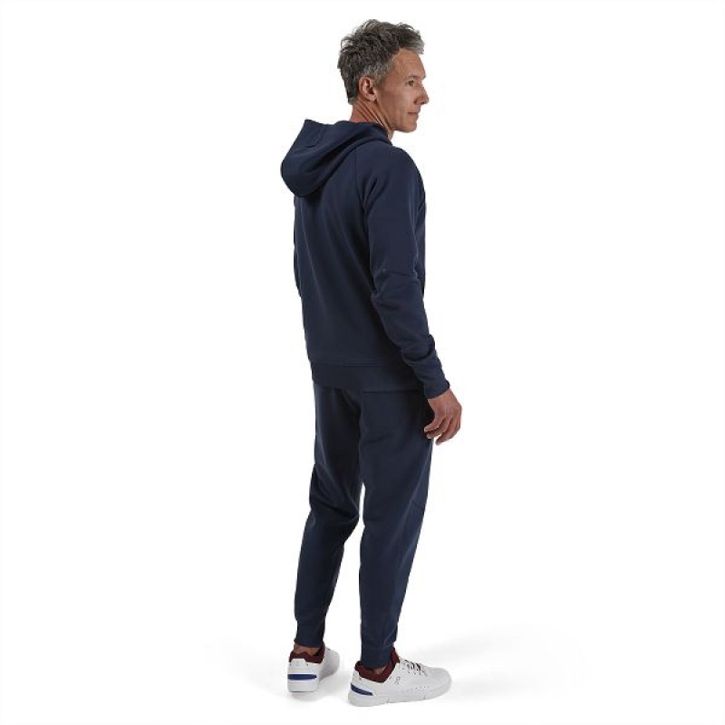 Navy Men's On Running Hoodie 2 Hoodies | 5314670_PH