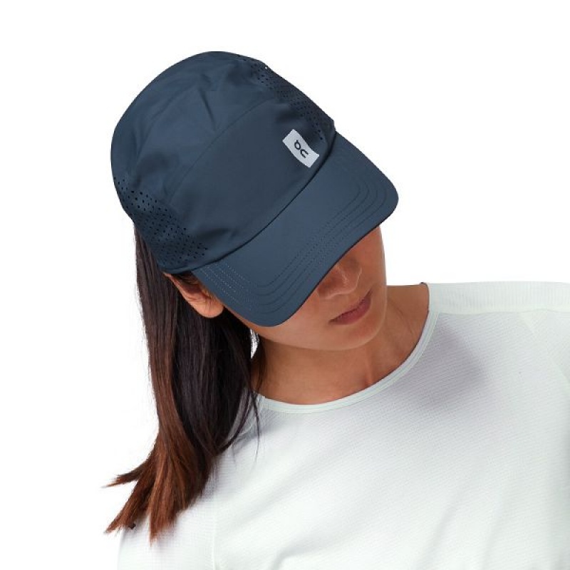 Navy Men's On Running Lightweight Caps | 751946_PH