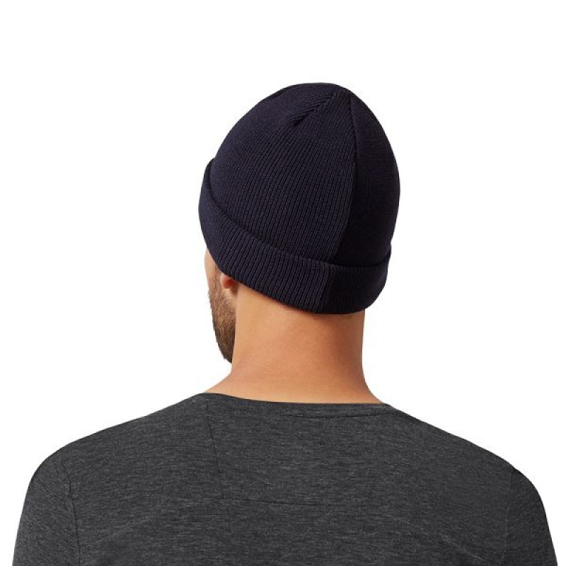 Navy Men's On Running Merino Beanie | 4291380_PH