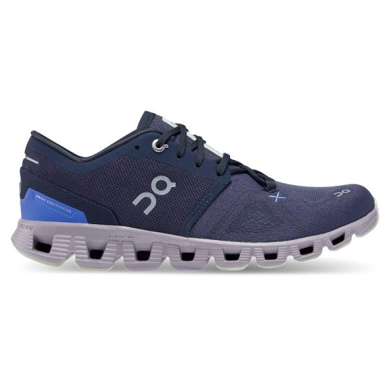 Navy Women\'s On Running Cloud X 3 Road Running Shoes | 9683072_PH