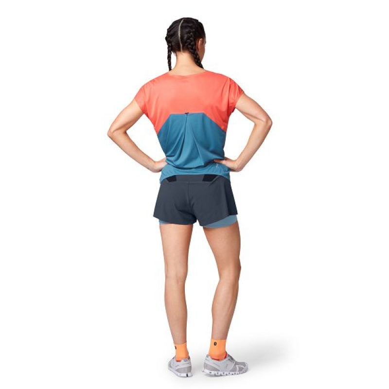 Navy Women's On Running Running 2 Shorts | 5462387_PH