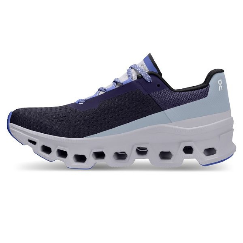 Navy / Lavender Women's On Running Cloudmonster Road Running Shoes | 8762039_PH