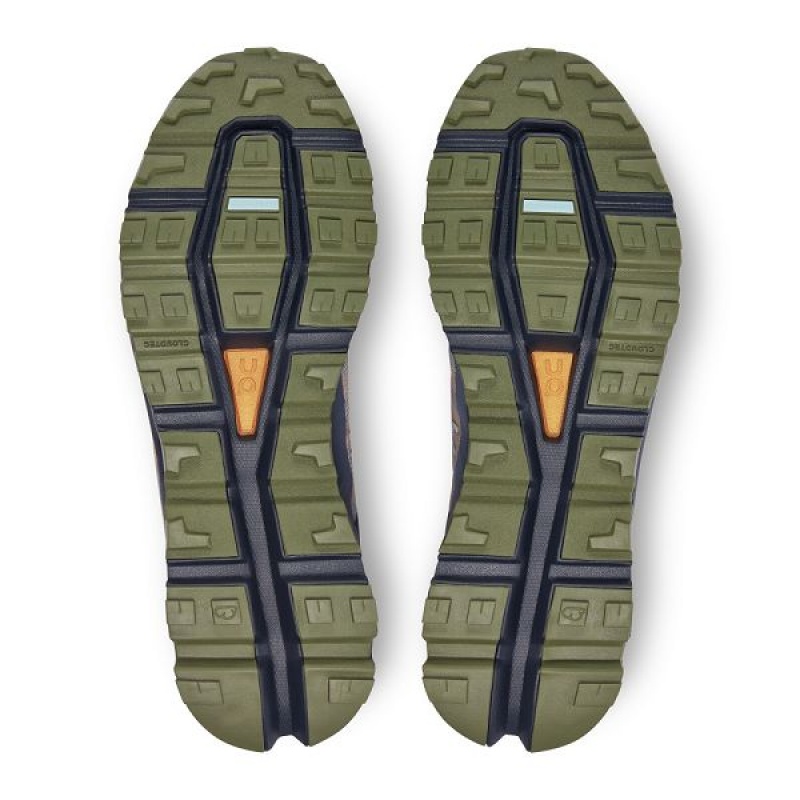 Navy / Olive Men's On Running Cloudvista Hiking Shoes | 126978_PH