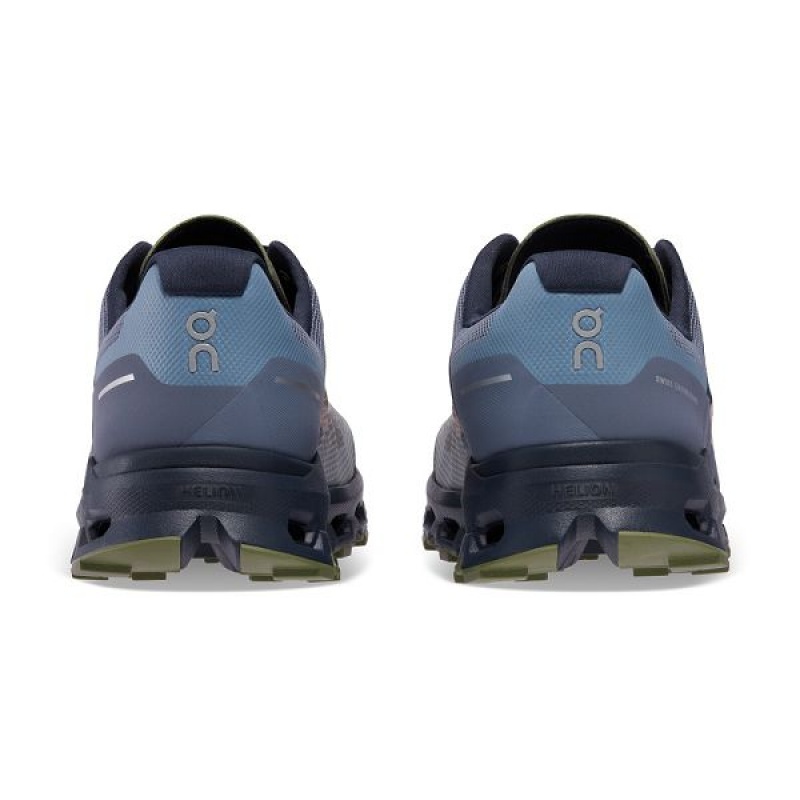 Navy / Olive Men's On Running Cloudvista Hiking Shoes | 126978_PH