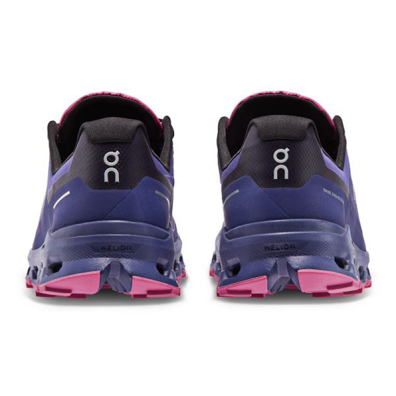 Navy / Pink Women's On Running Cloudvista Waterproof Hiking Shoes | 4796258_PH