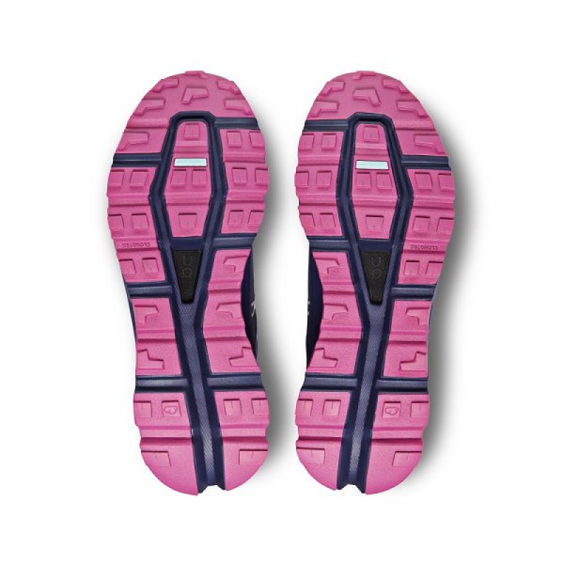 Navy / Pink Women's On Running Cloudvista Waterproof Trail Running Shoes | 2073814_PH