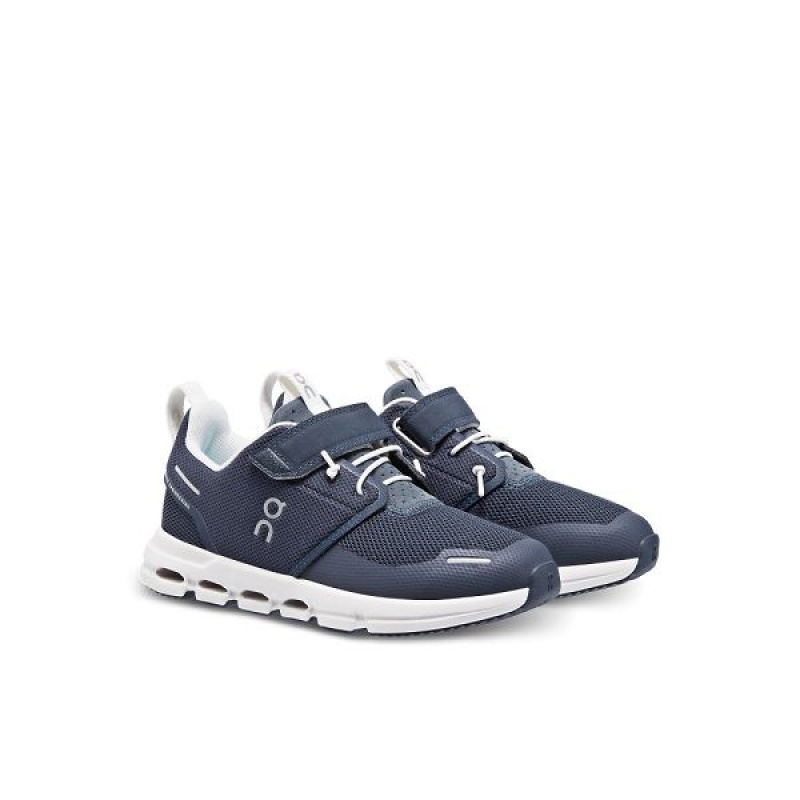 Navy / White Kids' On Running Cloud Play Running Shoes | 1840397_PH