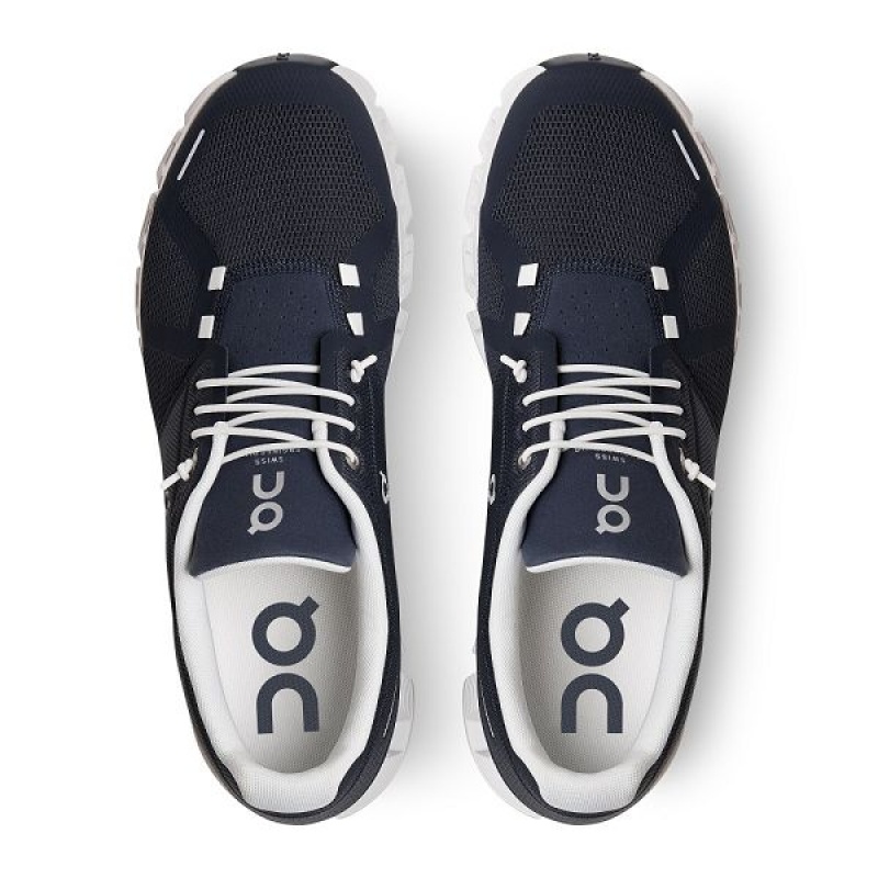 Navy / White Men's On Running Cloud 5 Sneakers | 219758_PH