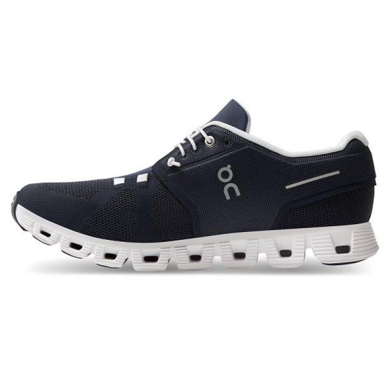 Navy / White Men's On Running Cloud 5 Sneakers | 219758_PH