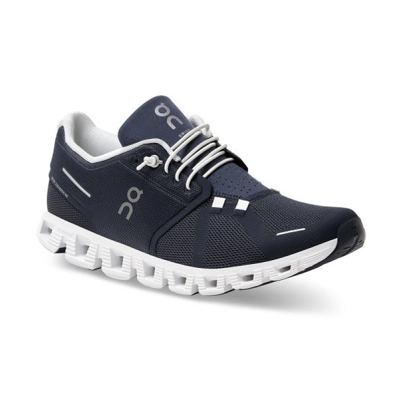 Navy / White Men's On Running Cloud 5 Sneakers | 219758_PH