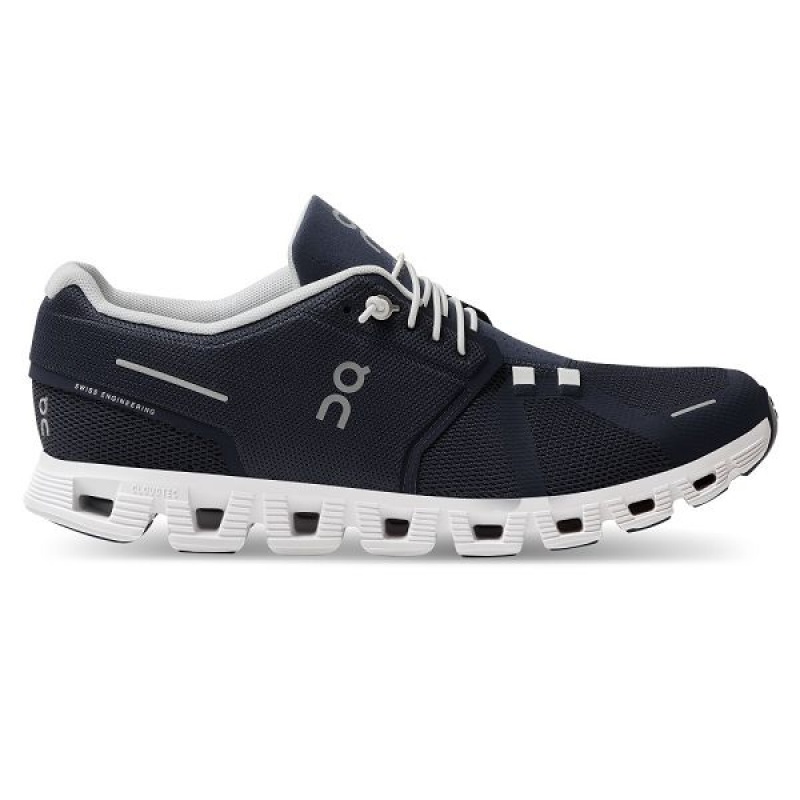 Navy / White Men\'s On Running Cloud 5 Sneakers | 219758_PH