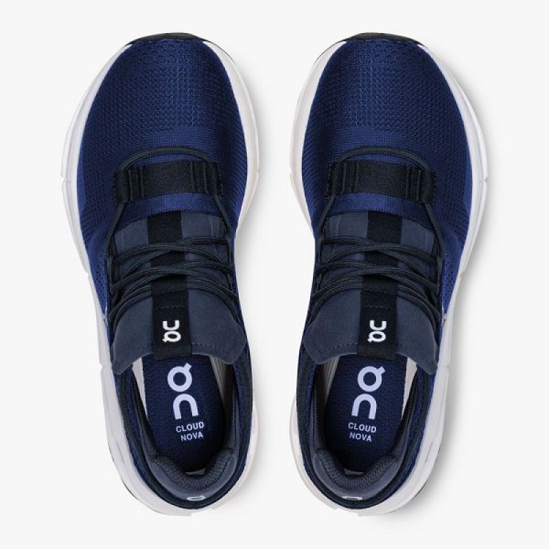 Navy / White Men's On Running Cloudnova Sneakers | 4271859_PH