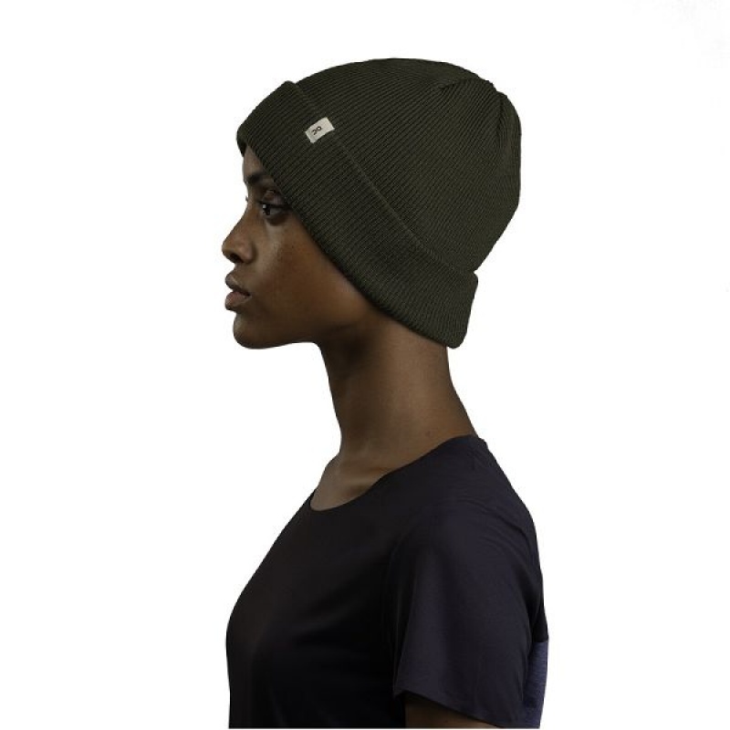 Olive Men's On Running Merino Beanie | 3092518_PH