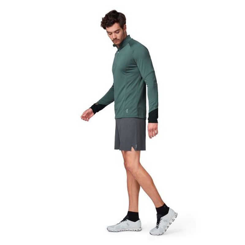 Olive Men's On Running Weather 2 Shirts | 1402396_PH