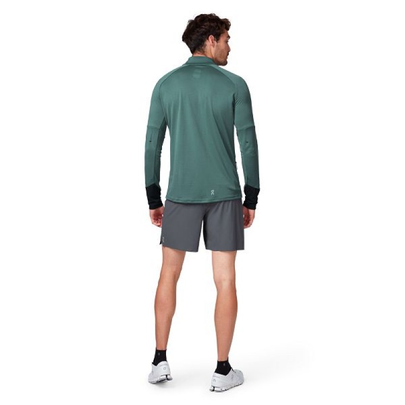 Olive Men's On Running Weather 2 Shirts | 1402396_PH