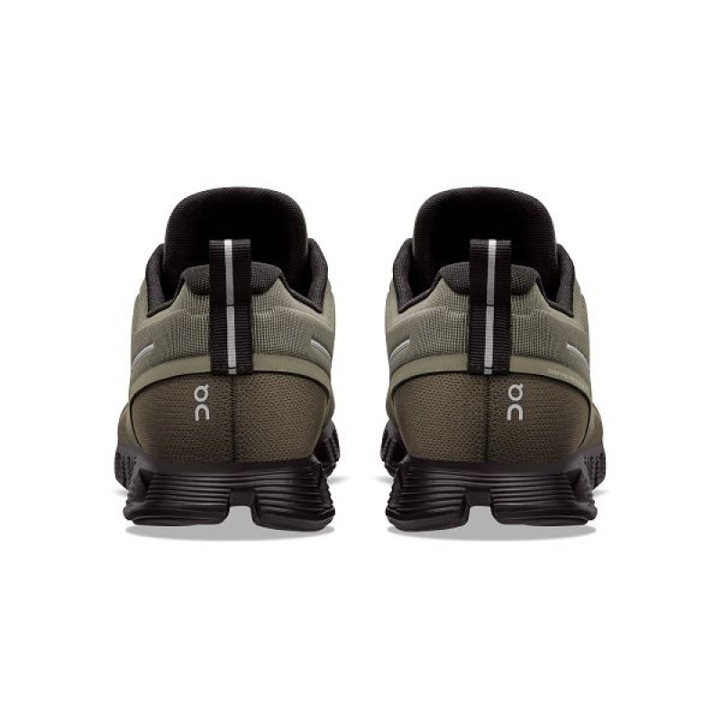 Olive / Black Men's On Running Cloud 5 Waterproof Sneakers | 8249035_PH