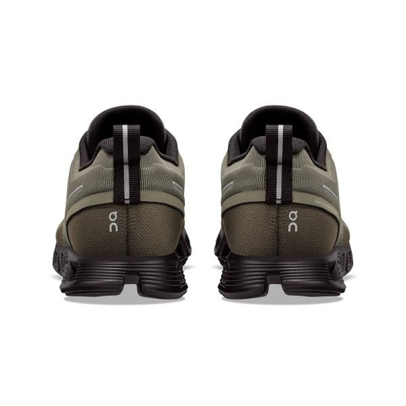 Olive / Black Women's On Running Cloud 5 Waterproof Sneakers | 7460821_PH