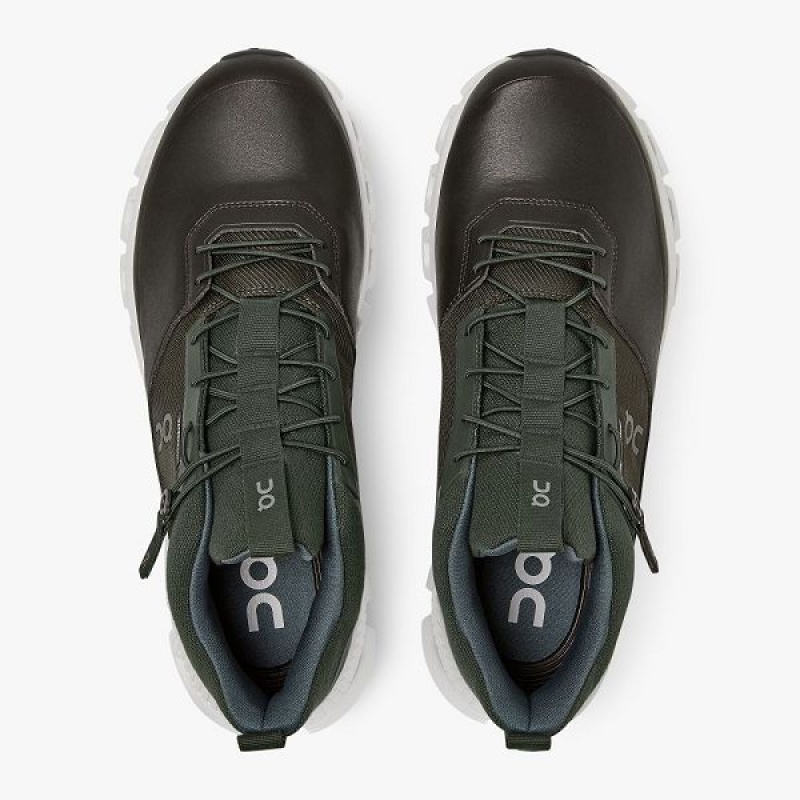 Olive / Brown Men's On Running Cloud Hi Waterproof Sneakers | 4072953_PH