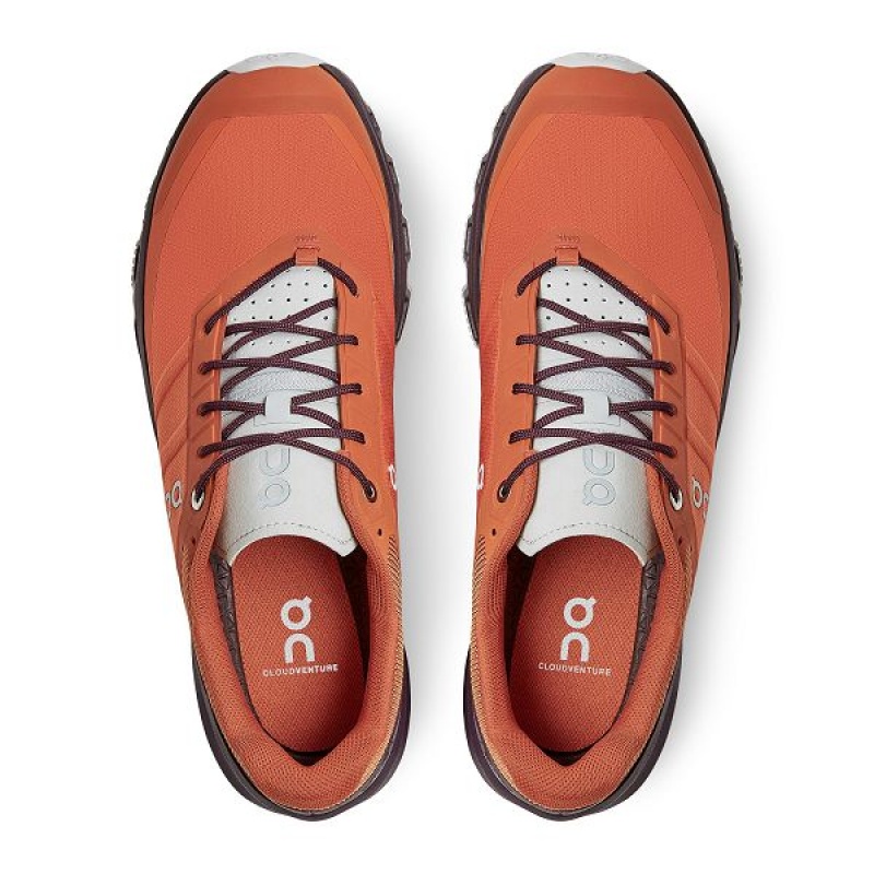 Orange Men's On Running Cloudventure 3 Hiking Shoes | 3087951_PH