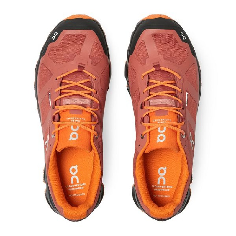 Orange Men's On Running Cloudventure Waterproof 2 Trail Running Shoes | 3167980_PH