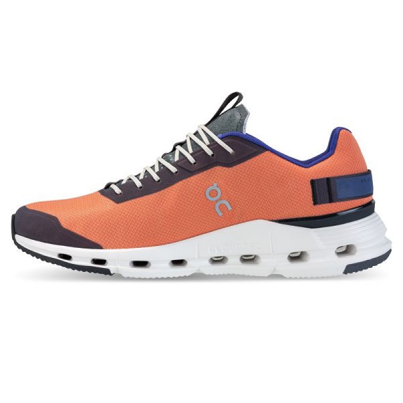 Orange / Blue Men's On Running Cloudnova Form Sneakers | 8240739_PH