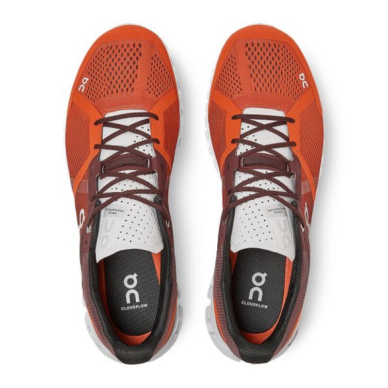 Orange / Chocolate Men's On Running Cloudflow 2 Road Running Shoes | 5478190_PH