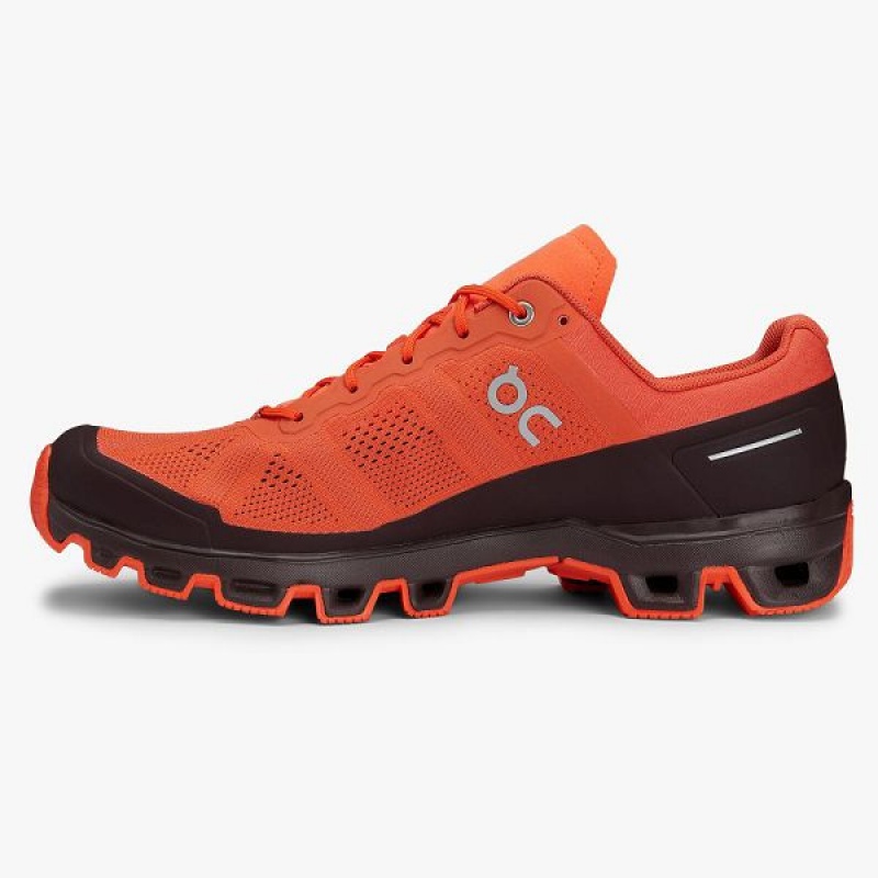 Orange / Chocolate Men's On Running Cloudventure 2 Trail Running Shoes | 8703529_PH