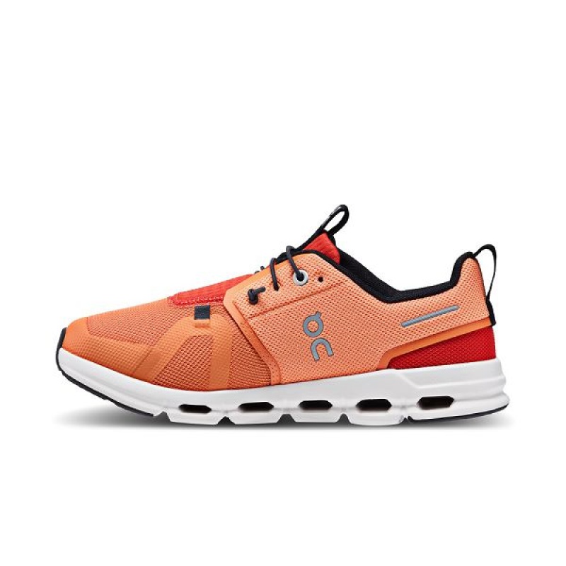 Orange / Red Kids' On Running Cloud Sky Running Shoes | 8415372_PH