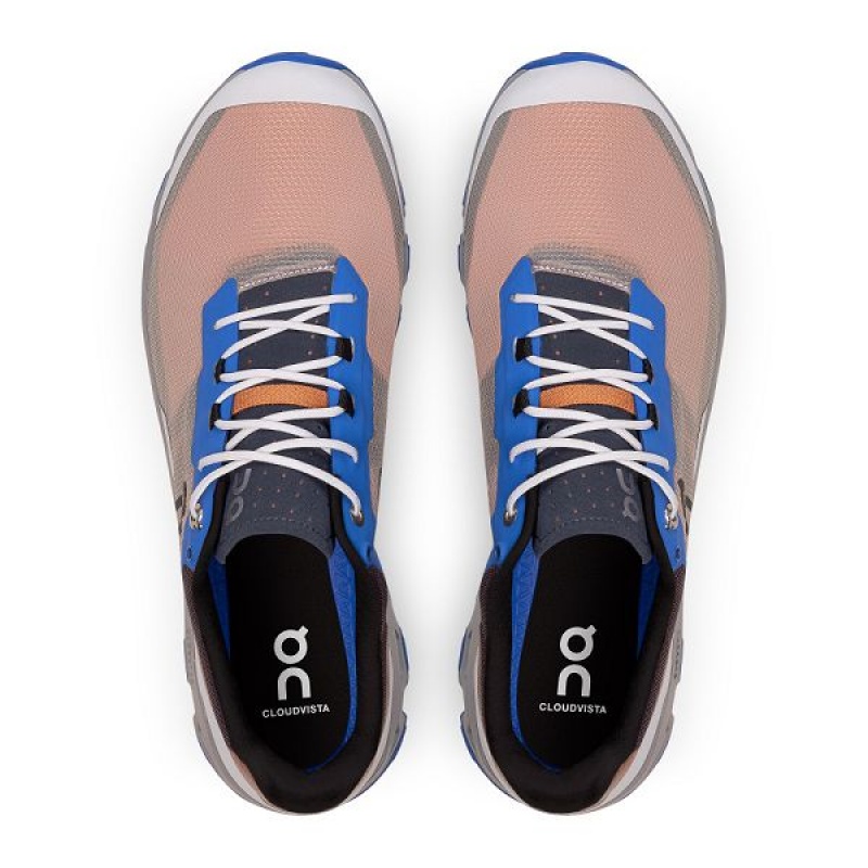 Pink / Blue Men's On Running Cloudvista Trail Running Shoes | 8501693_PH