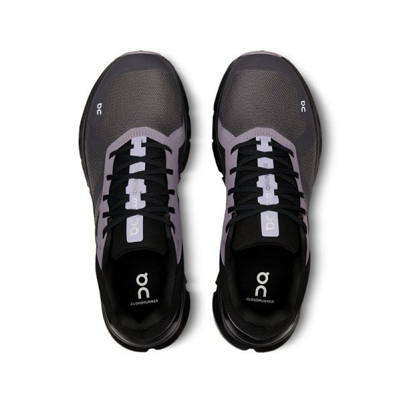 Purple / Black Men's On Running Cloudrunner Road Running Shoes | 9741328_PH