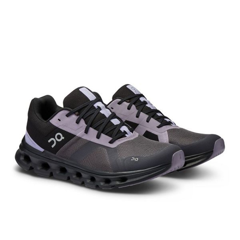 Purple / Black Men's On Running Cloudrunner Road Running Shoes | 9741328_PH