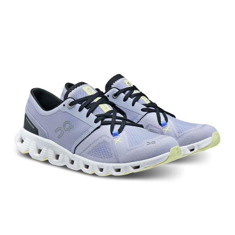 Purple / White Women's On Running Cloud X 3 Road Running Shoes | 6493012_PH