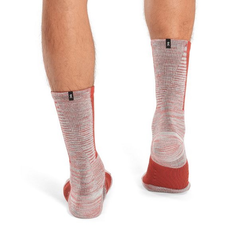 Red Men's On Running Explorer Merino Socks | 5736908_PH