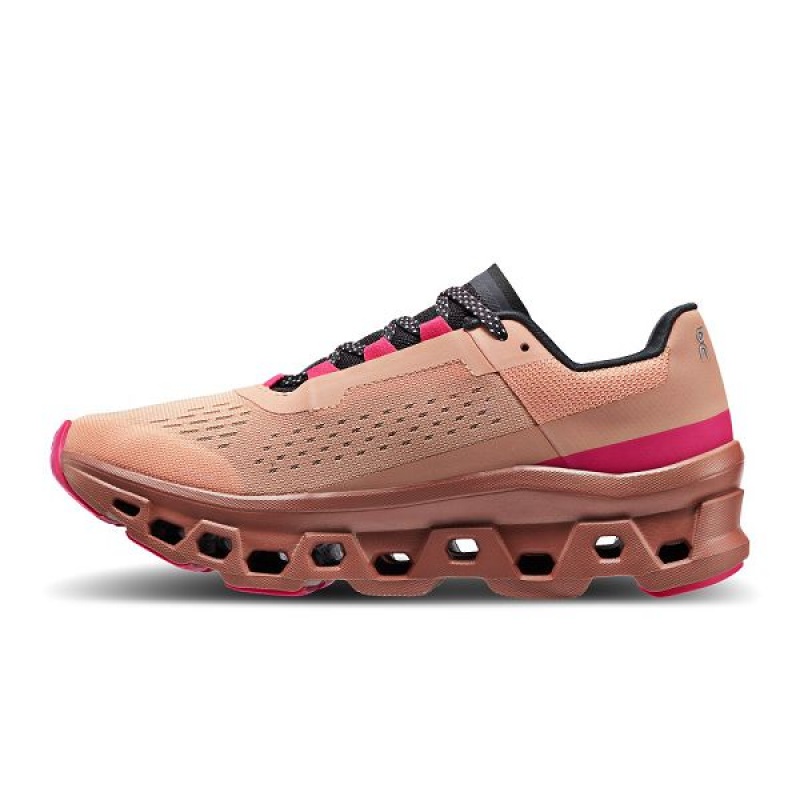 Rose Women's On Running Cloudmonster Road Running Shoes | 9142035_PH