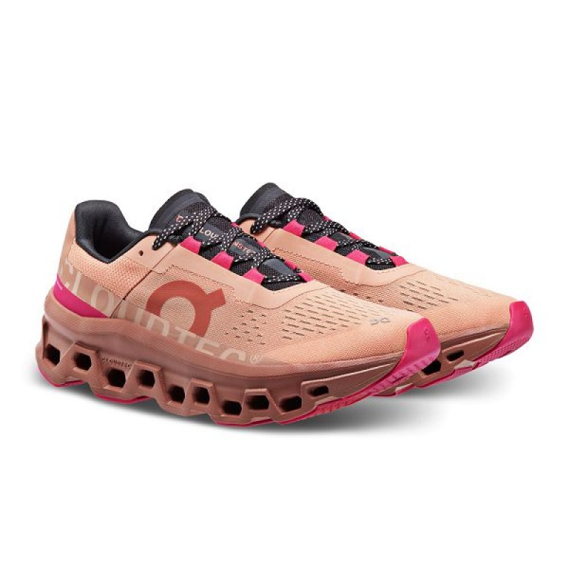 Rose Women's On Running Cloudmonster Road Running Shoes | 9142035_PH