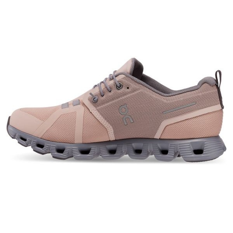 Rose / Khaki Women's On Running Cloud 5 Waterproof Sneakers | 168594_PH