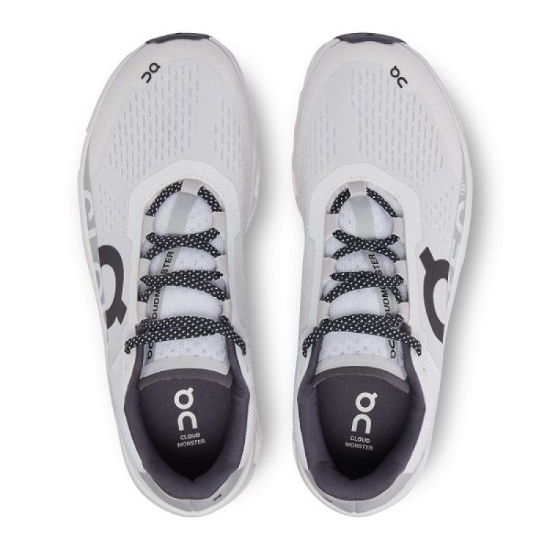 White Men's On Running Cloudmonster Road Running Shoes | 6984231_PH