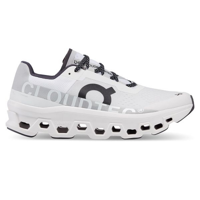 White Men\'s On Running Cloudmonster Road Running Shoes | 6984231_PH