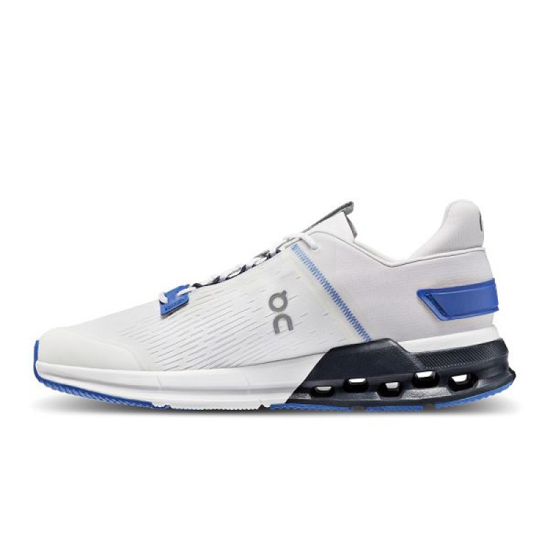 White Men's On Running Cloudnova Flux Sneakers | 518792_PH