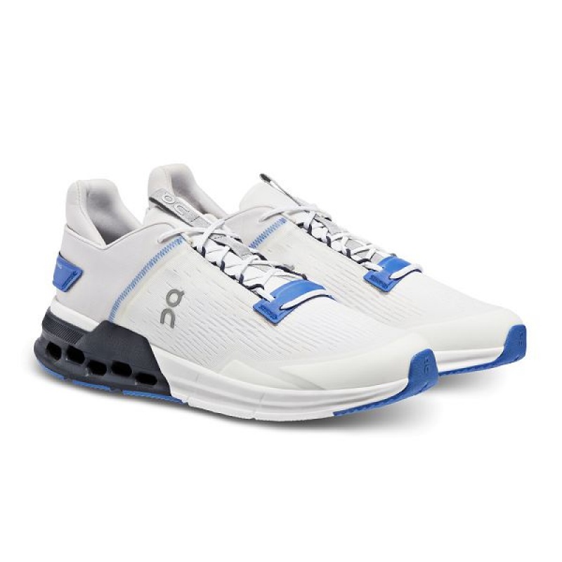 White Men's On Running Cloudnova Flux Sneakers | 518792_PH