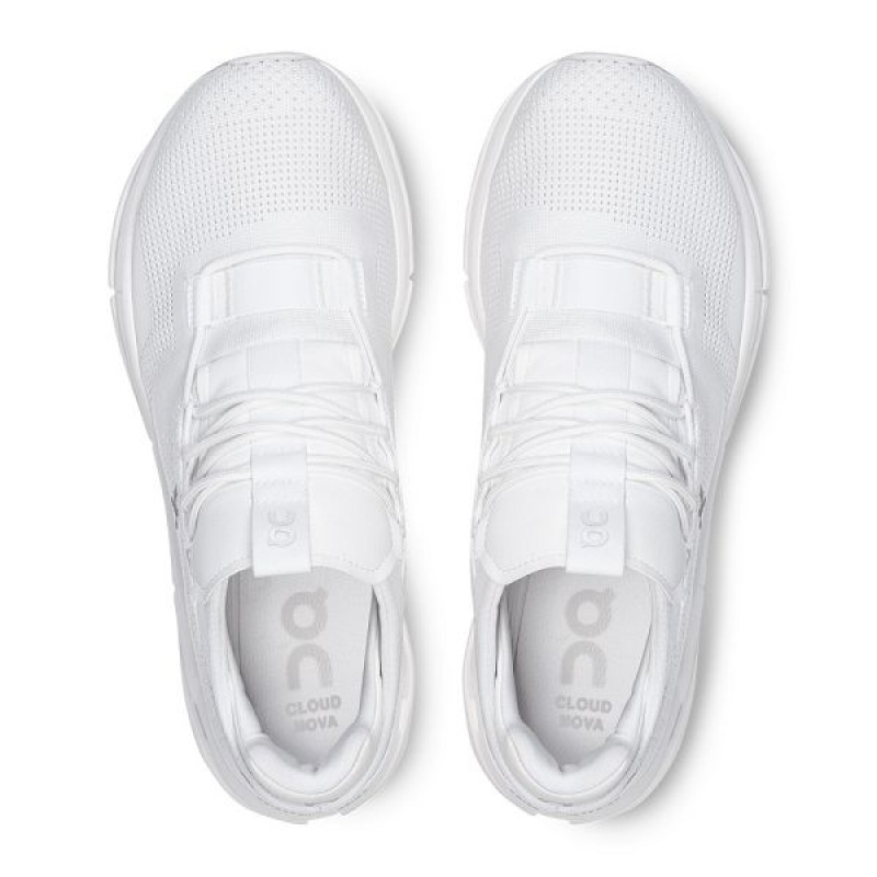 White Men's On Running Cloudnova Sneakers | 7934561_PH