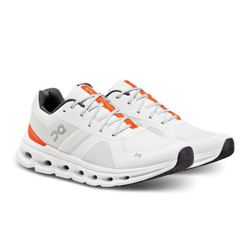 White Men's On Running Cloudrunner Road Running Shoes | 7156349_PH