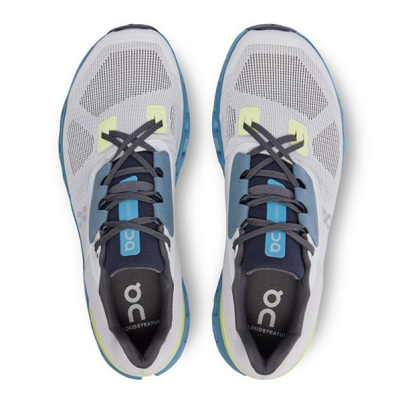 White Men's On Running Cloudstratus Road Running Shoes | 3851097_PH