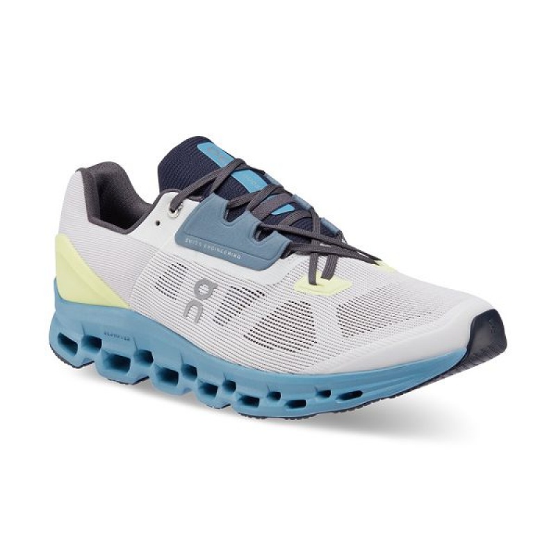 White Men's On Running Cloudstratus Road Running Shoes | 3851097_PH