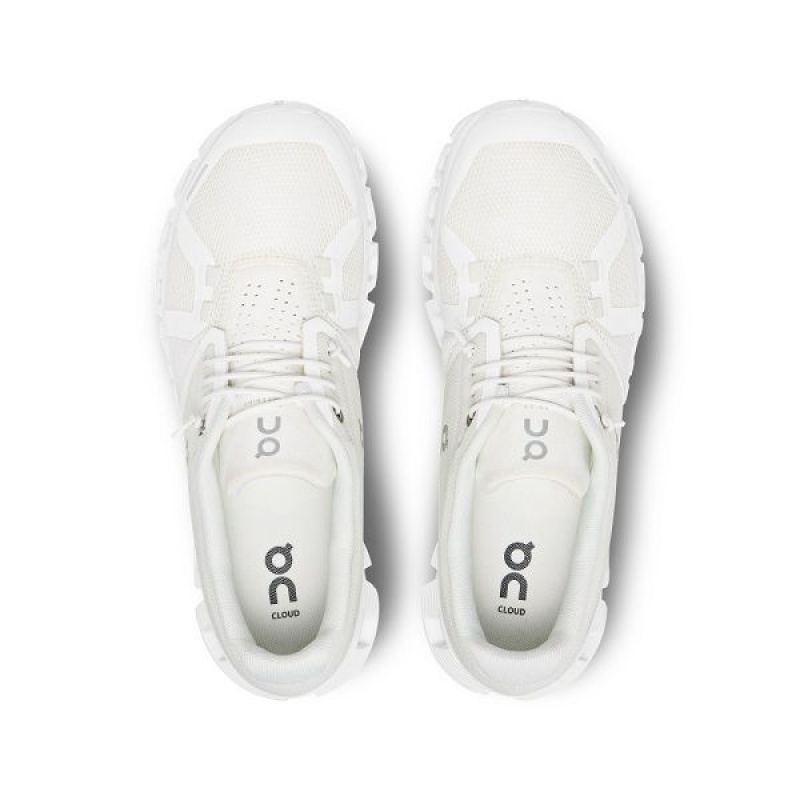 White Women's On Running Cloud 5 Sneakers | 2083456_PH