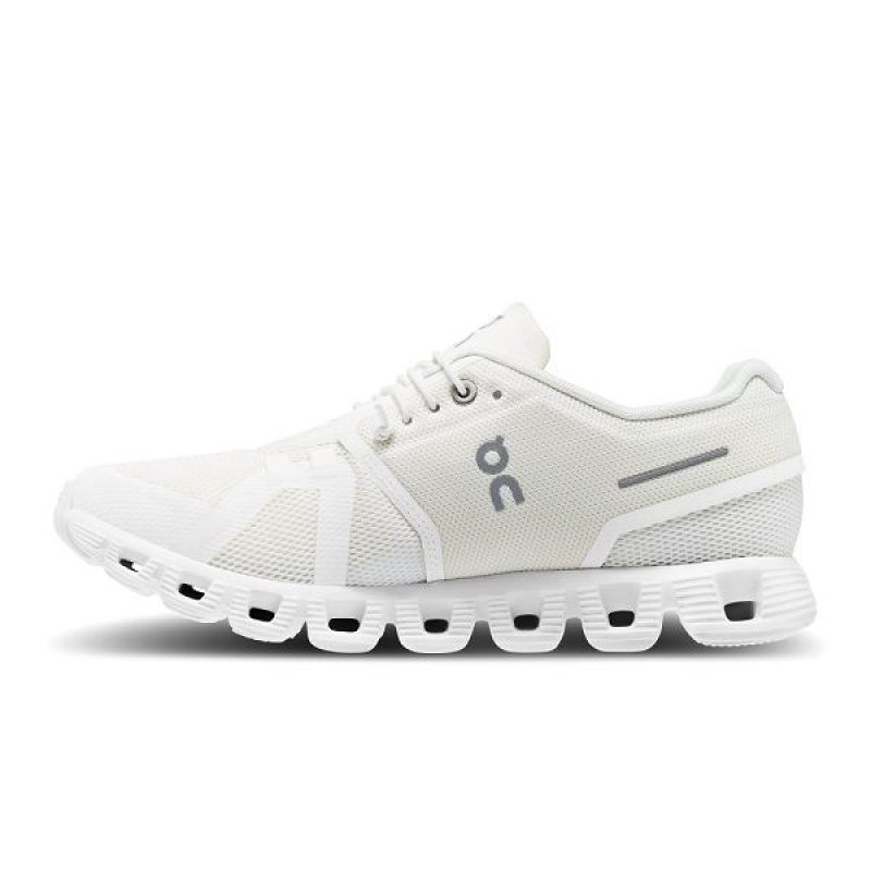 White Women's On Running Cloud 5 Sneakers | 2083456_PH